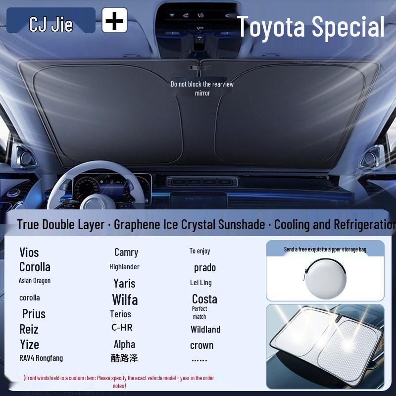 Foldable Car Sunshade & Heat Insulation Curtain for Windows
