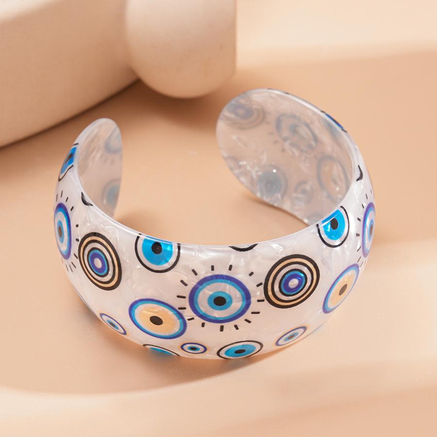 Acrylic Halo Geometric Round Eye Opening Bracelet Niche Unique Simple Jewelry