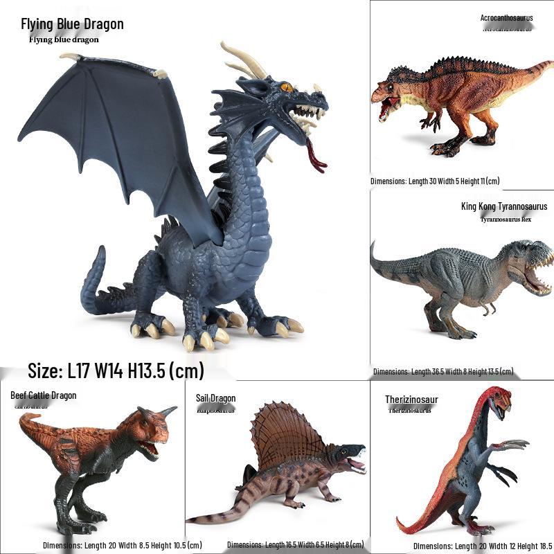 Jurassic Dinosaur Models: Spinosaurus, T. Rex, Triceratops & Stegosaurus
