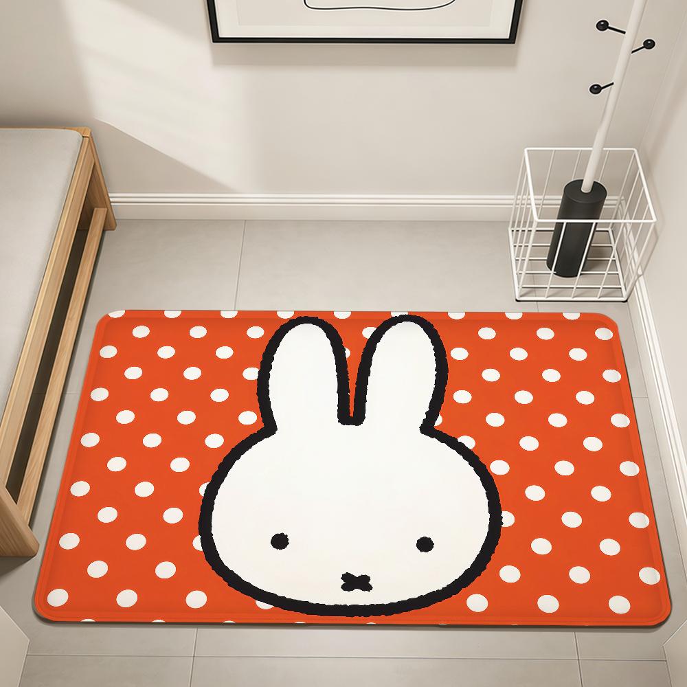 Cartoon Rabbit Cute M-Miffy n-nijntje Home Bedside Rug Kitchen Bath Floormat Hallway Balcony Carpet Entrance Doormat hogar Decor