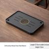 WQ Chinese Office Draining Tea Tray with Round Window Pattern