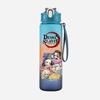 Anime Demon Slayer Aufdruck Wasserbecher Dämonenjäger Große Kapazität Outdoor Tragbar Blaue Trinkflasche für Jungen Mädchen Geschenk