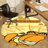 Garfield Pattern Round Rug, Indoor/Outdoor Mat, for Picnic, Gameroom, Bedroom, Office, Living Room, Home Decor Carpet, Birthday Gift