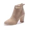 Women's Heeled Ankle Boots Fashion Sexy Pointed Woman Short Boots 2025 Spring Autumn New Plus Size 43 Women Shoes