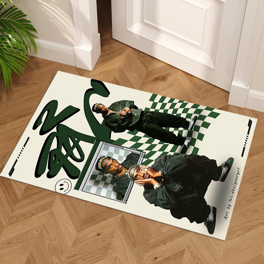 2pac Floor Mat Perfect for Outdoor Living Rooms Playrooms Bedrooms Antislip Carpet Decorate Offices Luxury Gift for Birthday, Christmas, Wedding