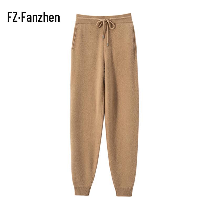 Женские кашемировые брюки гаремного типа с эластичной талией Fanzhen XL