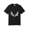 Bat Night Static Gothic Graphic T-Shirt Black Front Print Comfort Colors 1717,men&women Unisex T-shirt