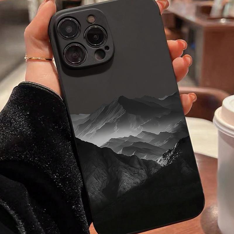 Colorful Mountain View Printed Phone Case Suitable for iPhone 17 16 15 14 13 12 11 Pro/Max/Plus Anti Drop and Shockproof