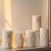 Embossed Honeycomb Candle Molds Cylinder Candle Silicone Molds for Epoxy Resin Making Candle Soap Gypsum Silicone Molds