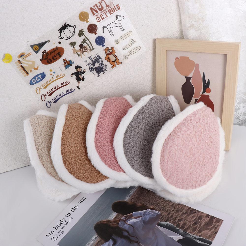 Soft Cute Female Male Anti-Wind Adult Outdoor Folding Ear Cover Plush Earmuffs Ear Warmers Earcap