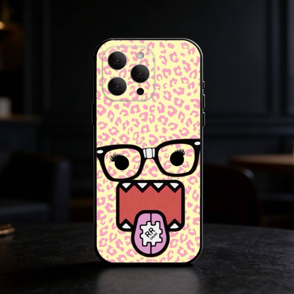 Cute Domo-kun Phone Case Phone Case Silicone Black Soft For IPhone 17,16,15,14,13,12,11,SE,Plus Pro Max