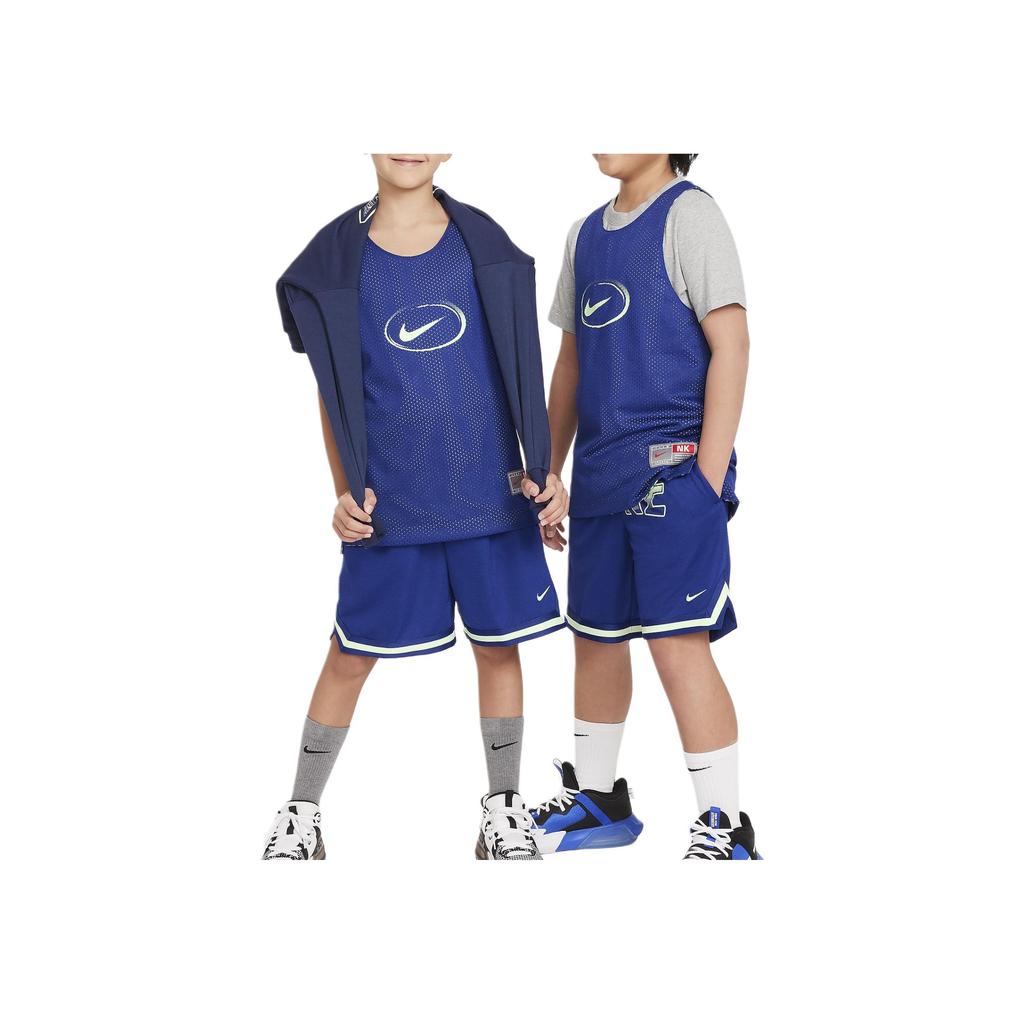 Nike DNA Culture Of Basketball Soft Lightweight Cool Comfortable Kids Shorts Kids Shorts Deep-Navy Vapor-Green FN8351455