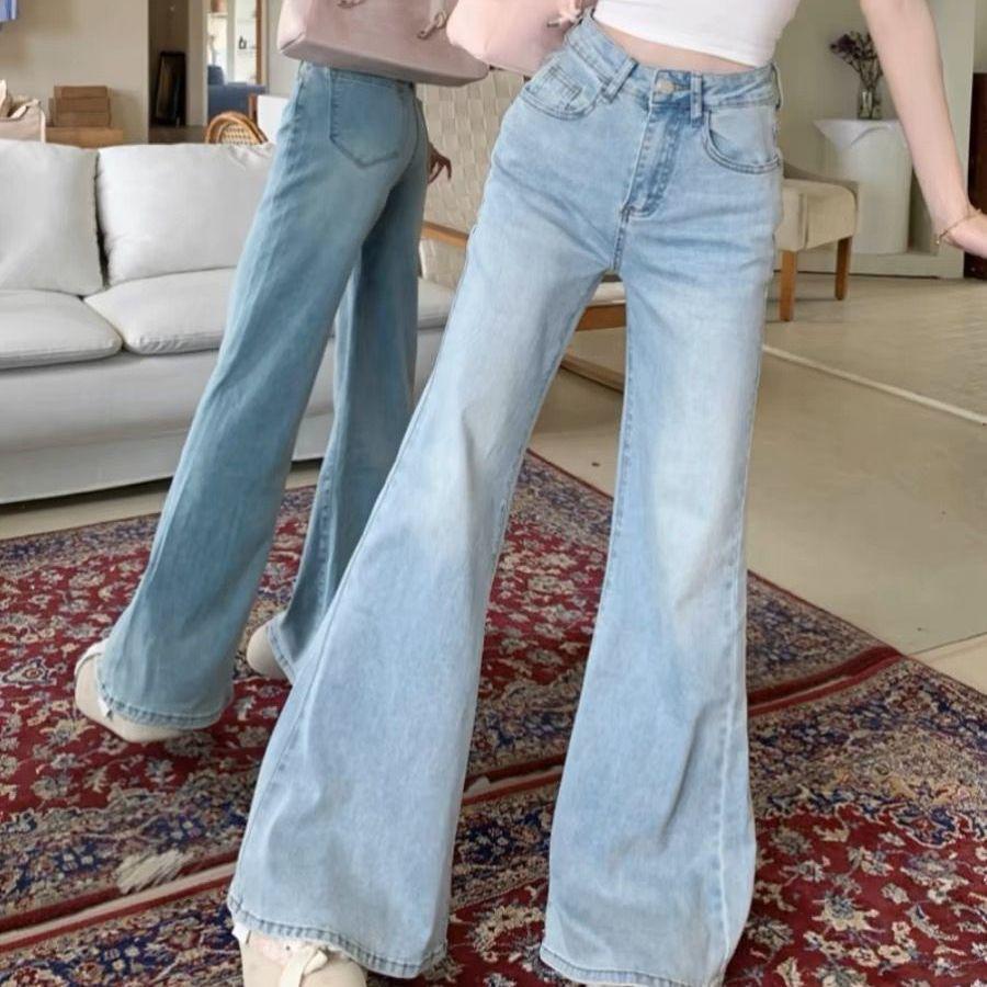 High-Waisted Slimming Retro Micro-Flare Jeans for Women - Summer 2025 Collection 2XL