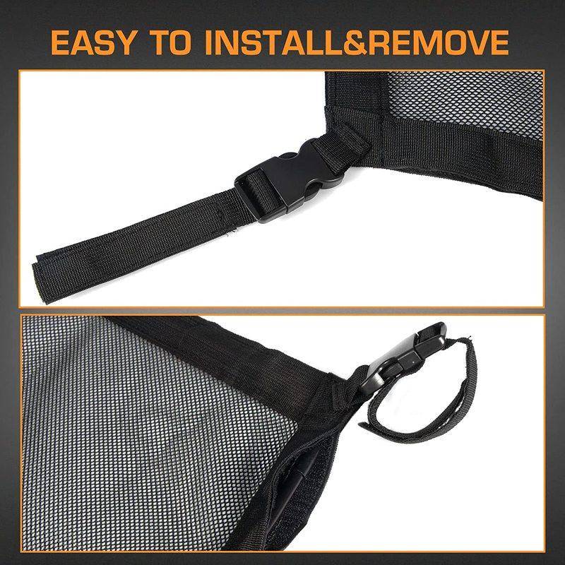 UTV Right & Left Window Net For Can-Am Maverick X3 2017-2021 Window Shade Shield Roll Cage Mesh Net Door Scratch Prevention