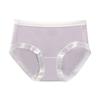 Women S Mid Waist Breathable Antibacterial Triangle Underwear Summer Thin Ice Silk Cotton Crotch Underwear