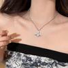 Vw Xijia Same Micro-Inlaid Diamond Three-Dimensional Saturn Necklace High Version Planet Pendant Light Luxury Versatile Accessories Women