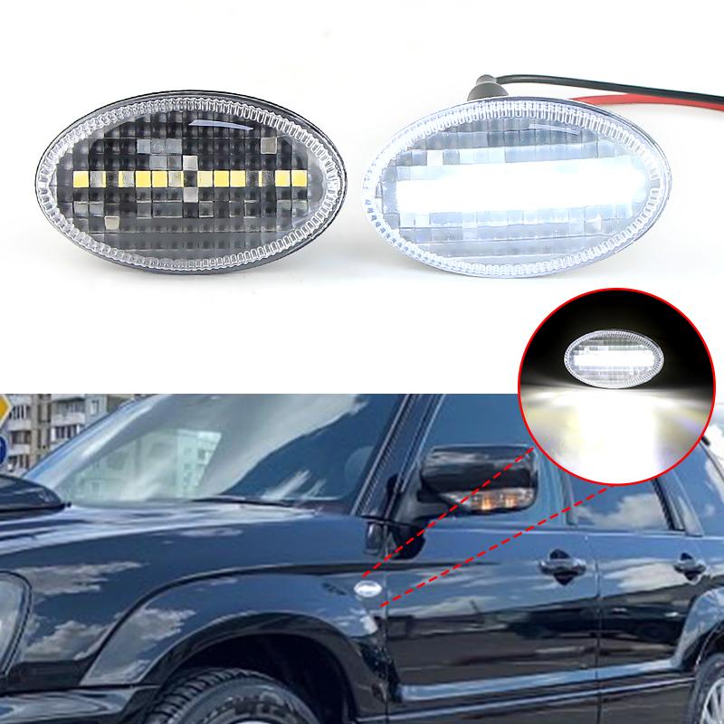 

2PCS White LED Fender Side Marker Position Light Lamp Assembly For Subaru Impreza WRX STI 02-07 Liberty 00-03 Forester 01-05