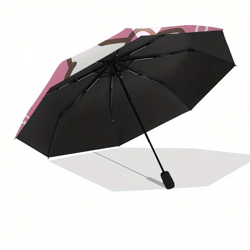 1pc Hello Kitty Pink Pattern Umbrella with Plastic Handle,Suitable for All Seasons Home Travel Outdoor UmbrellaSanlio331