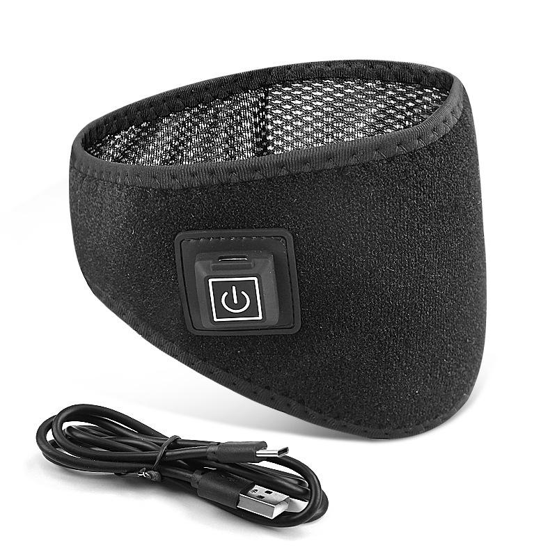 

Электрическая защита шеи, Зарядка, Защита шеи с подогревом, Горячий компресс, Регулируемая USB грелка для шеи с тремя скоростями one size fits all чёрный