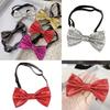 Sequins Neckties for Taking Photo Adult Sequins Necktie Social Gatherings Sequins Collar for Wedding Masquerades Suit