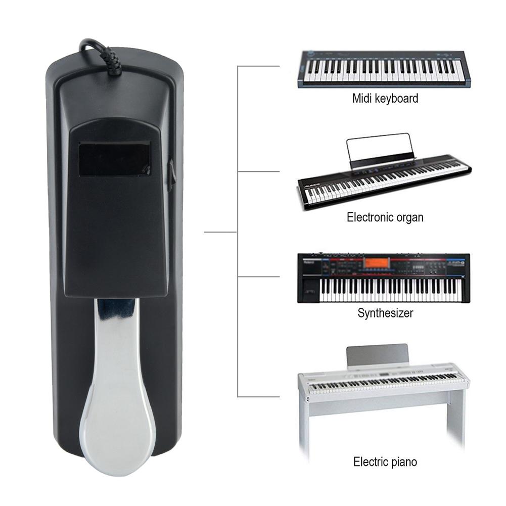 Universal Portable Electronic Keyboard Sustain Pedal for Digital Piano Instrument Accessory