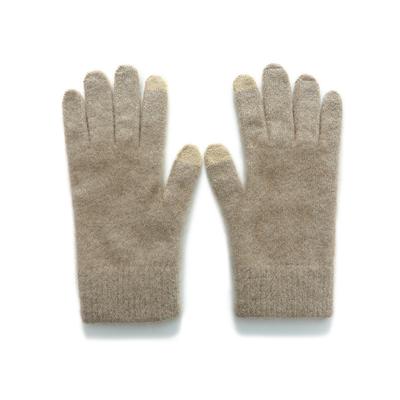 Touch Screen Gloves Cashmere Autumn and Winter New Style Unisex Flat Warm Cycling Windproof Knitted Five Finger