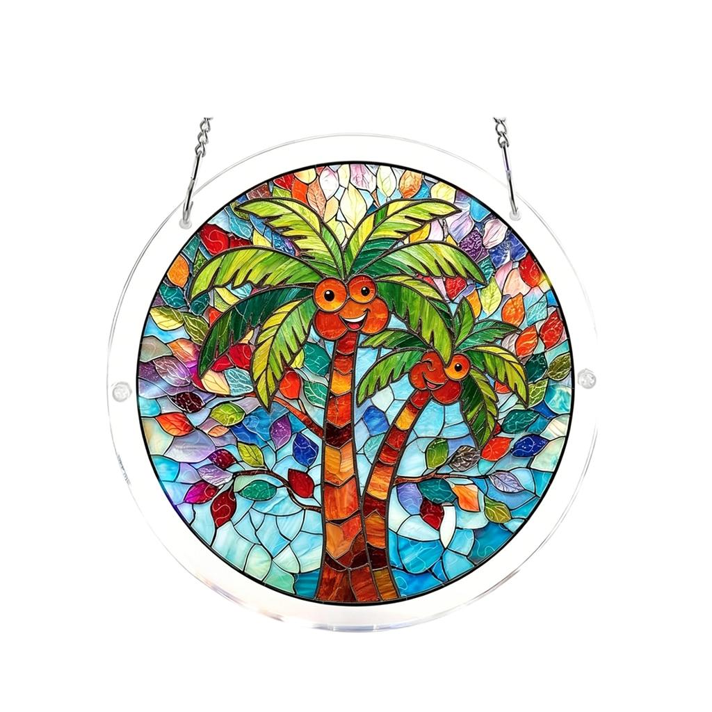 Acrylic Puzzles Suncatcher Window Hanging, 83 Pieces Catcher Stained Glass Acrylic Puzzle Decoration For Women Men Mom Birthday Gift Home Decor