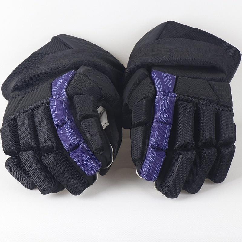 Durable and Customizable Ice Hockey Gloves for Children Teenagers and Adults Ice Hockey Gloves чёрный