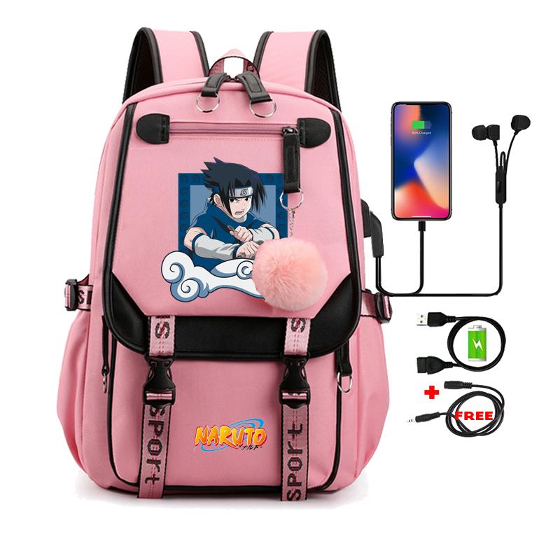 Anime Backpack for Teen Student Schoolbag Men Women Leisure Usb Travel Bag Boy Girl Back To School Backpack Rucksack