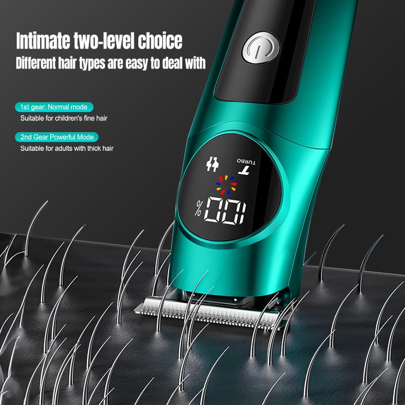 new hair clipper high-end gradient color body USB charging deep cleaning intelligent digital engraving push shear