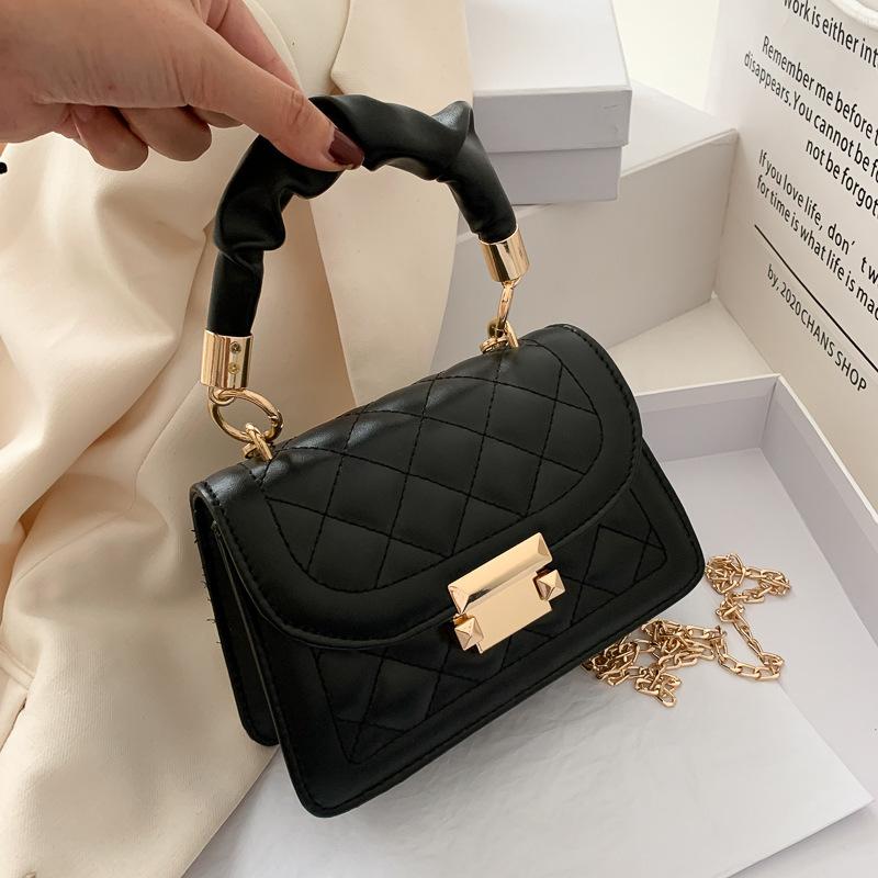 Women's Bags Popular Ins Women's Bags Classic Korean Fashion Internet Celebrity Portable Small Square Bag Chain Messenger Bag
