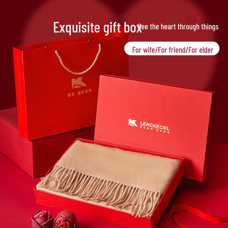 LENGKEORL Women's 100% Wool Scarf