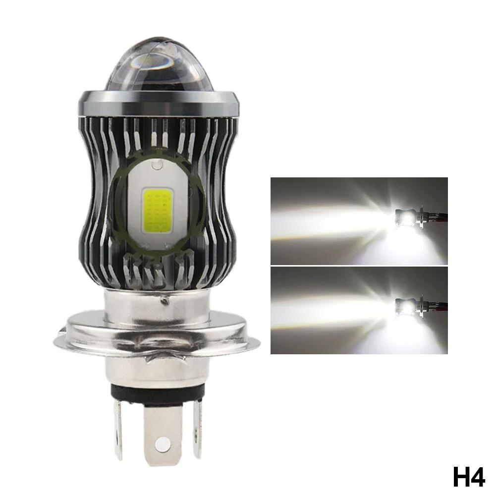 H4/BA20D/H6 Motorcycle LED Headlight Projector Lens Super Bright 3500LM LED COB Fog Lamp ATV Scooter Driving Spotlight Lamp