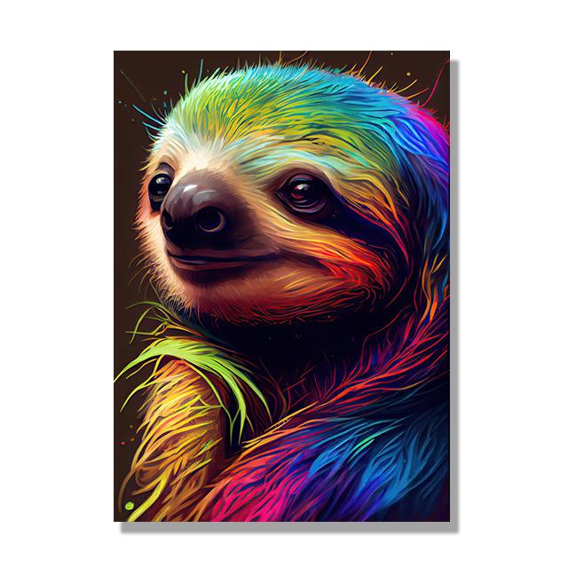 

Красочный плакат и фотообои с принтом для гостиной, Животные в джунглях, Лев, Леопард, Обезьяна, Холст, Современные, декоративные картины 21x30cm No Framed