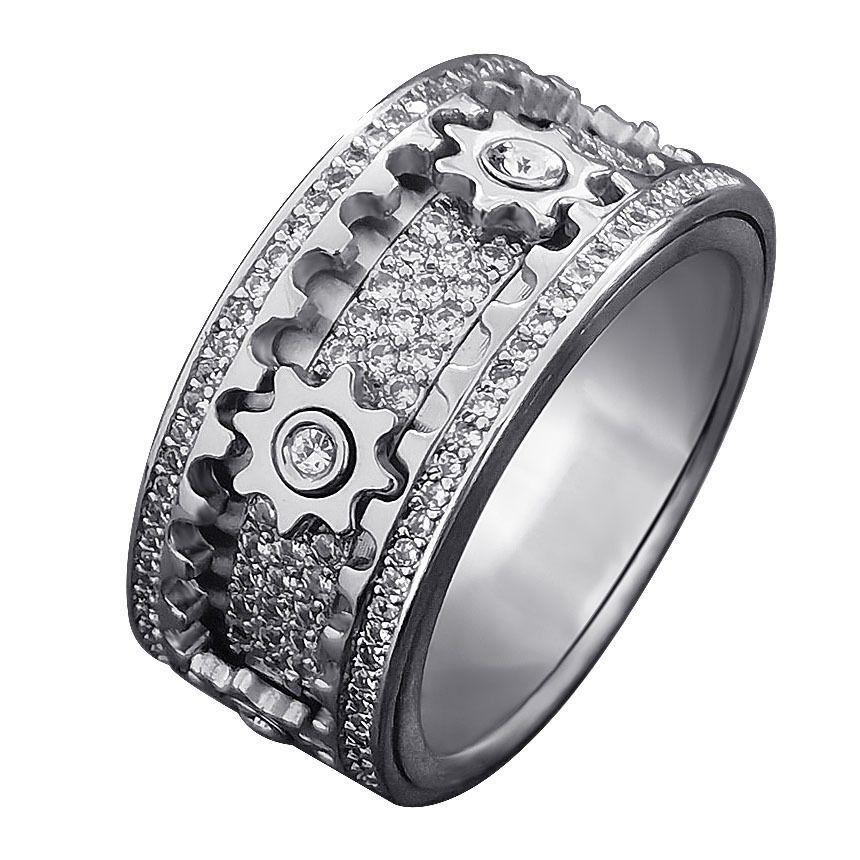 Gear Spinner Couple Rings for Men and Women Stress Relief Rotating Ring no. 6