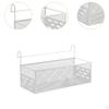 Bed Shelf Mesh Basket As Space Saving Storage Solution Made of Iron with Breathable Design