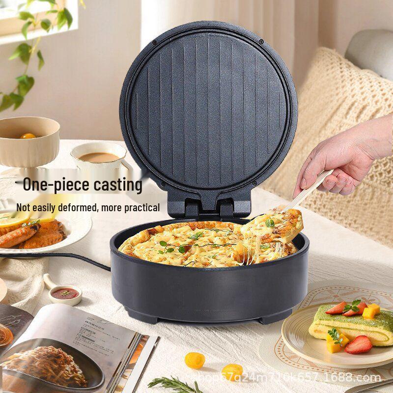 Electric Double-Sided Crepe & Pancake Maker with Deepened Heating for Frying & Grilling