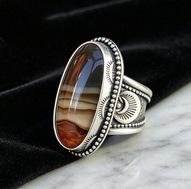 European and American rings women's simple retro bohemian street design personalized fashion ring ring