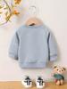 Bright Colored Printed Pattern, Comfortable and Skin Friendly for Baby Girls, Versatile Round Neck Hoodie for Daily Use In Spring and Summer
