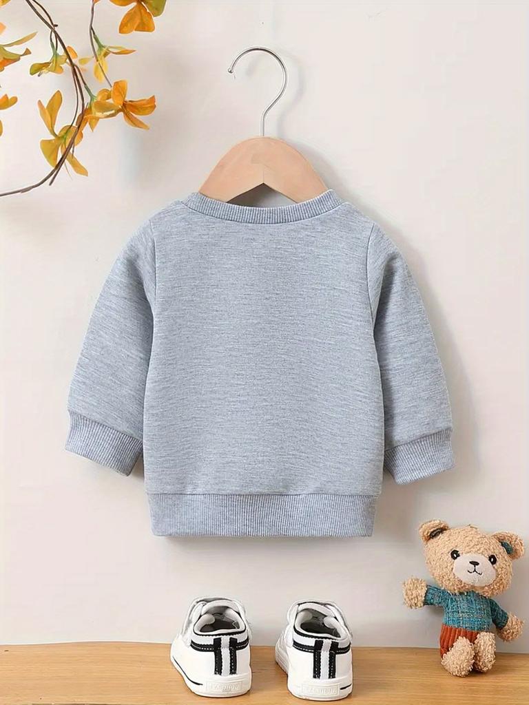 Bright Colored Printed Pattern, Comfortable and Skin Friendly for Baby Girls, Versatile Round Neck Hoodie for Daily Use In Spring and Summer