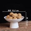 Chinese Ceramic Fruit Bowl Creative White Round Fruit Nut Sundries Storage Tray Home Dessert Ice Cream Bowl Tabletop Tableware