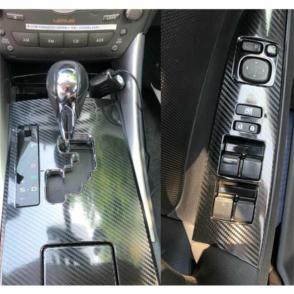 Interior Panel Cover Trim Glossy Carbon Fiber For Lexus Is250 300 350 2006-2012