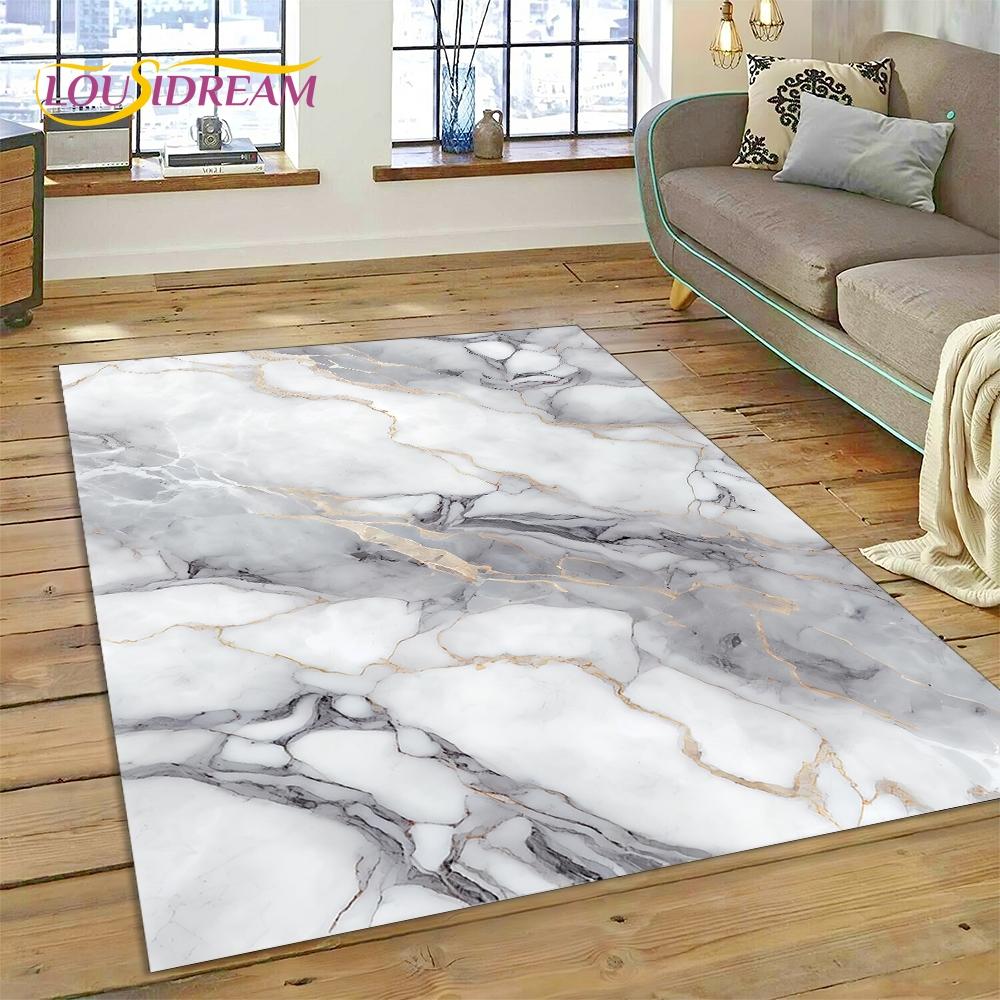 

3D розкішний мармуровий килимок зеленого золотистого кольору Dream для домашнього декору вітальні, спальні, нековзка прикраса для дивана. 100x150cm( 39x59in)