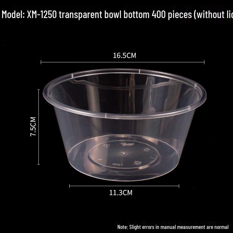 

Disposable Food Container (1250ml) - No Lid