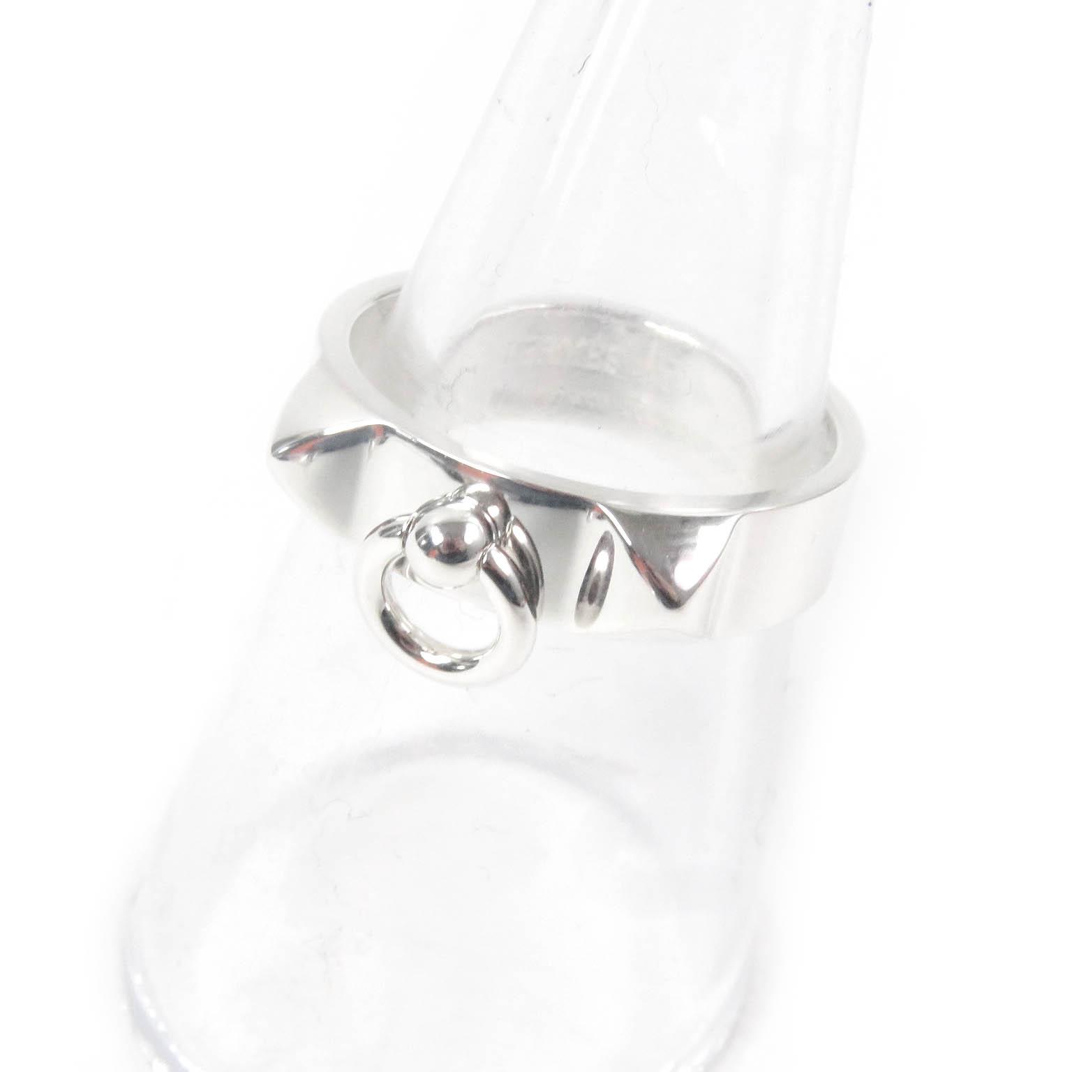 

Pristine HERMES Ring Corey de Cyan Purchased in 2025 Silver AG925 Women Used