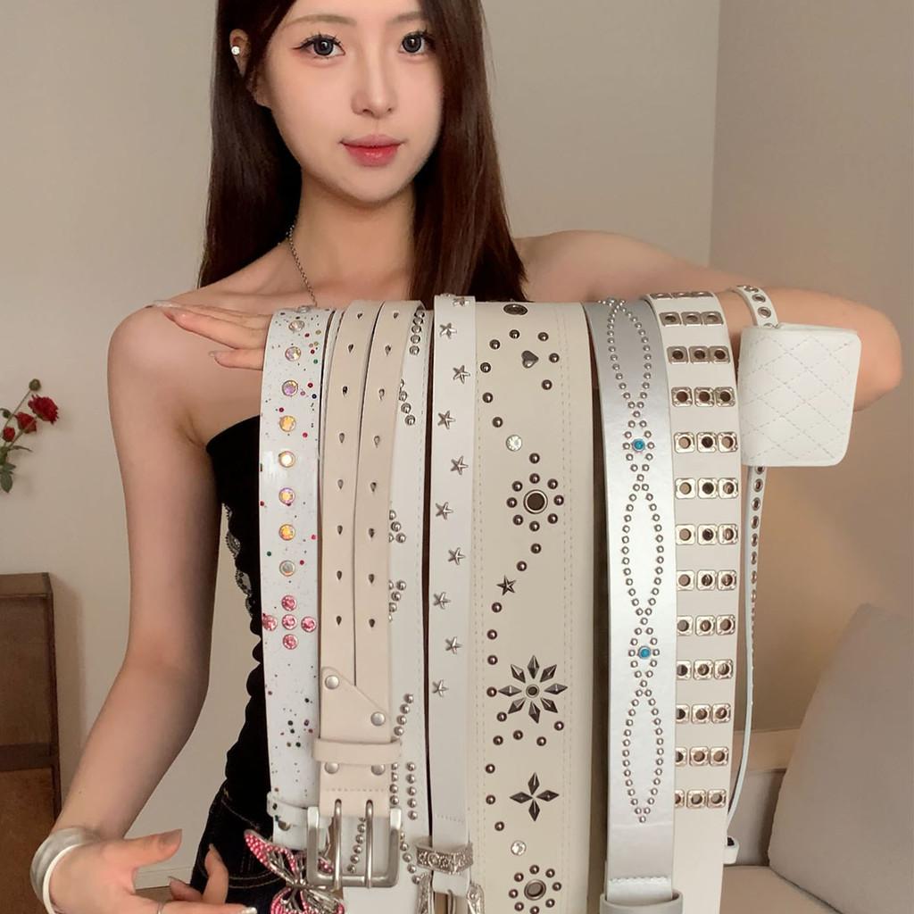 Original Design Pu Leather Belt For Women With Star Embellishments For Casual Dresses