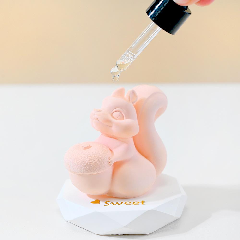 3D Niedliches Eichhörnchen Silikonform für handgemachte Aromatherapie-Kerzen und Gipsornamente