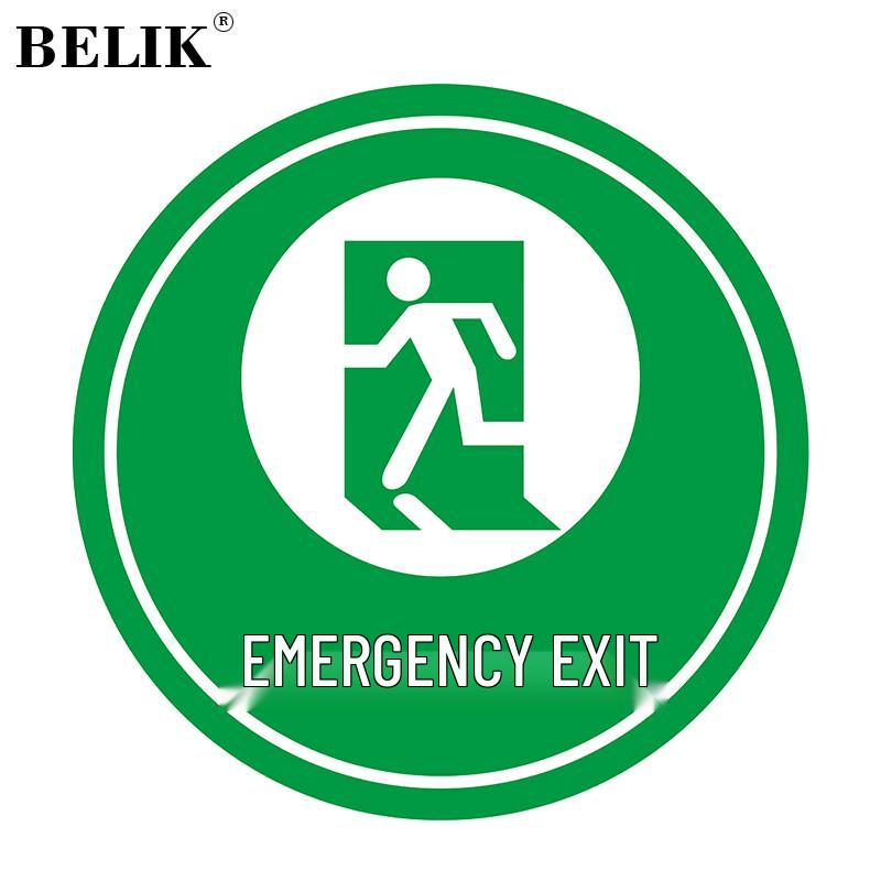 BELIK Emergency Exit Floor Safety Sticker Diameter 30CM