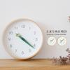 Lemnos SUR18-16 TENTO Wall Clock, Perch Clock with Tent and Ladybug Design, Analog, Wooden Frame, Natural Wood Grain, Diameter 25.4cm x Depth 4.8cm