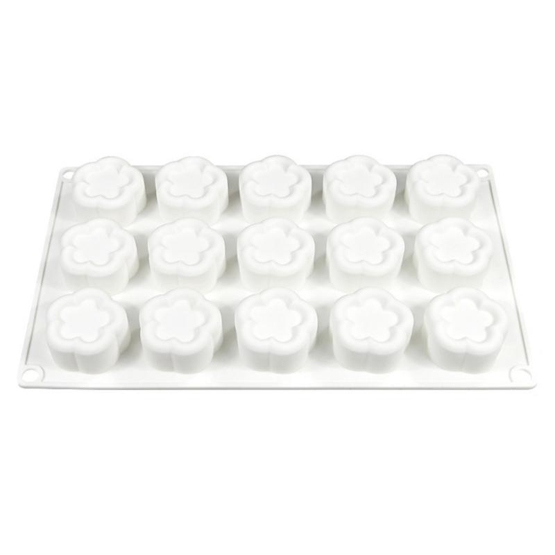 Flower Shape Silicone Molds Fondant Mousses Cake Molds Making Pastry Chocolate Molds Baking Decorating Tool Nonstick